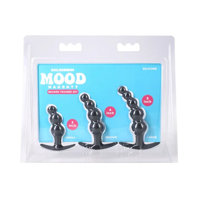 Mood Naughty black beaded trainer set front retail package