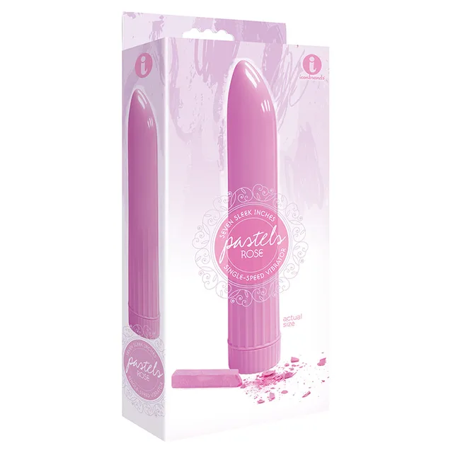 The 9's Pastel Vibes Rose Pink Vibrator in carton