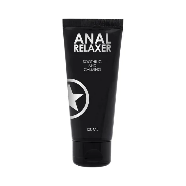 Black 3 oz Shots menthol and glycerin anal gel tube with white star logo