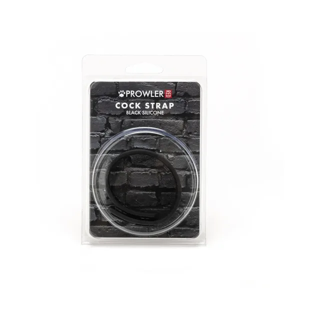 Prowler RED black silicone cock strap retail package