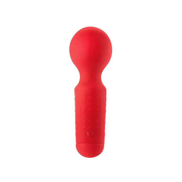 Front view of red MW65 with bulb head and two buttons