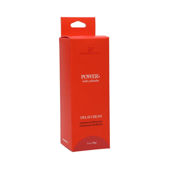 Doc Johnson Power Plus Delay Cream one-ounce red retail box