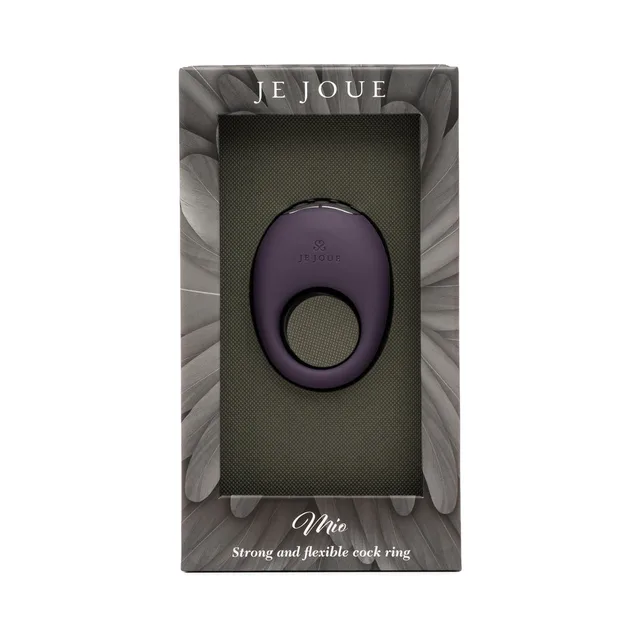 Purple Je Joue Mio vibrating cock ring in retail packaging