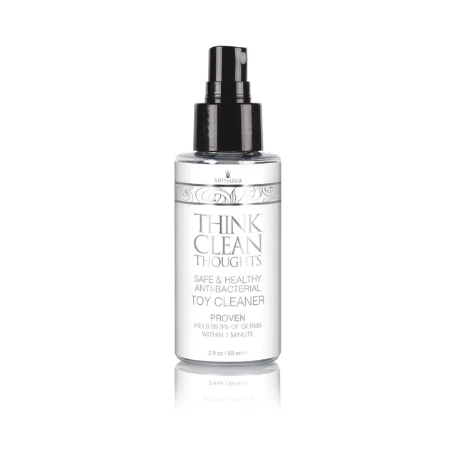 Sensuva Think Clean Thoughts 2 oz clear spray bottle