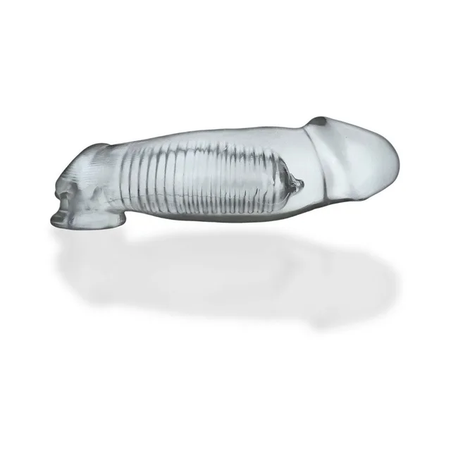 Side view of clear Hulk sheath with ribbed center