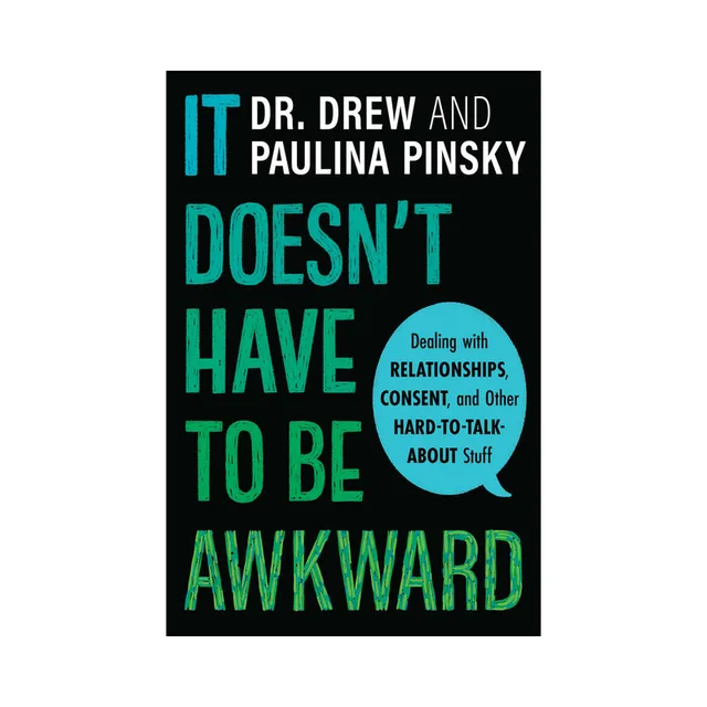 black It Doesn't Have to Be Awkward cover with teal title and consent speech bubble