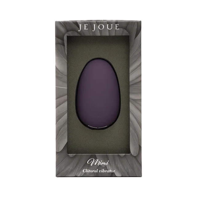 Purple Je Joue Mimi vibrator displayed in retail packaging