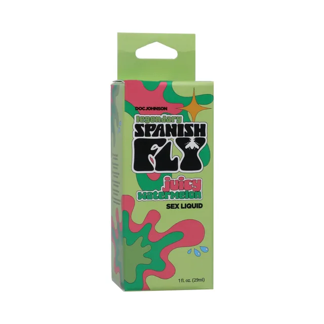 green Spanish Fly Juicy Watermelon 1 oz liquid bottle inside matching box
