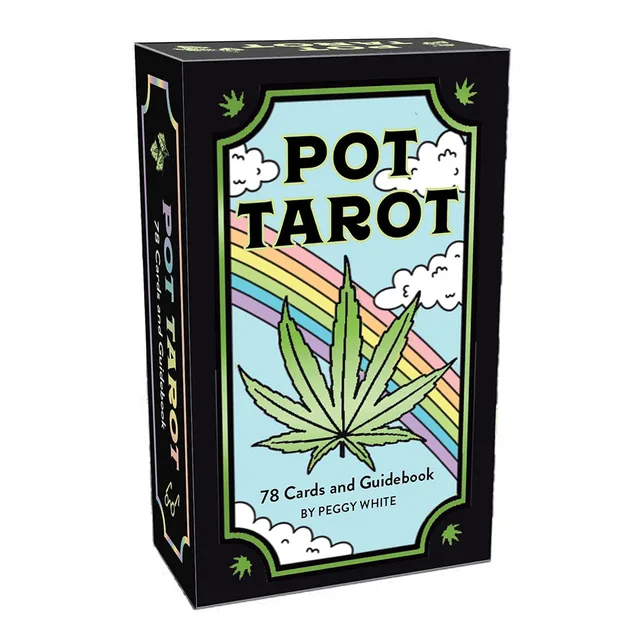 Pot Tarot colorful cannabis-themed 78-card deck and guidebook box
