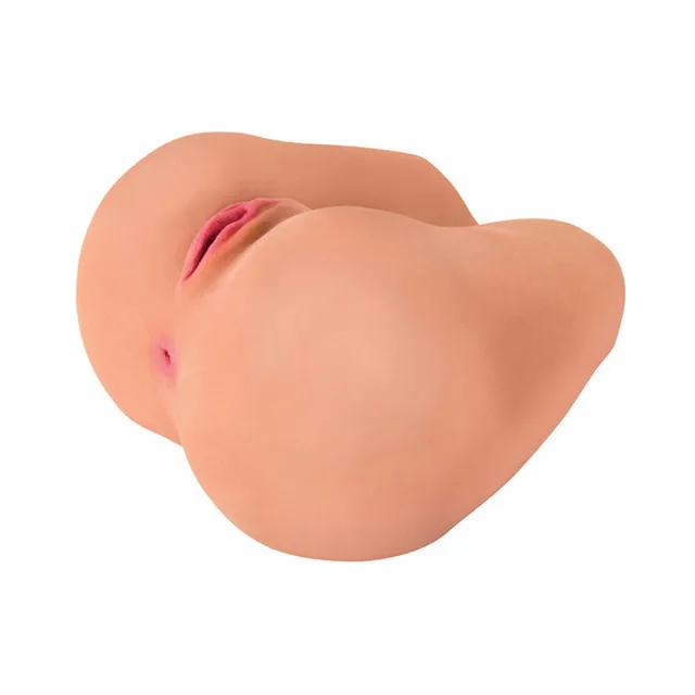 Curve Mistress Maddie Beige Dual-Entry Masturbator rounded sculpted front form