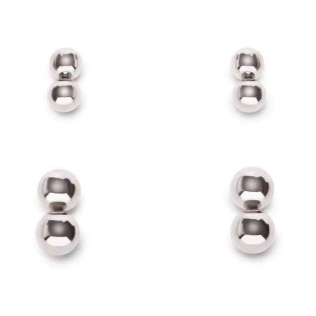 Four pairs of polished silver Prowler RED Magnetic Orbs