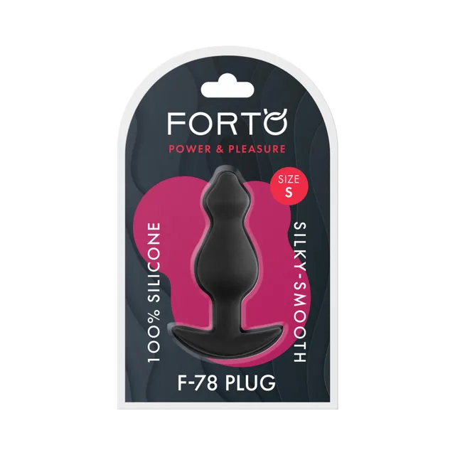 Forto F-78 small black Pointee plug in retail package