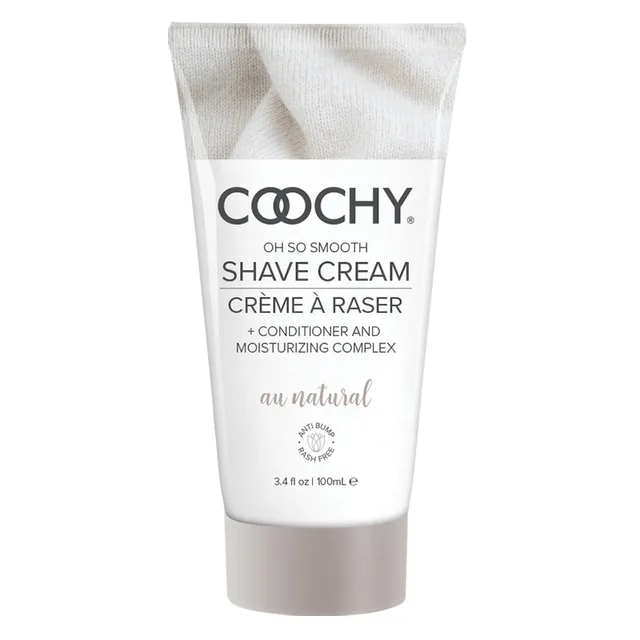 Coochy Au Natural 3.4 oz White Shave Cream Tube