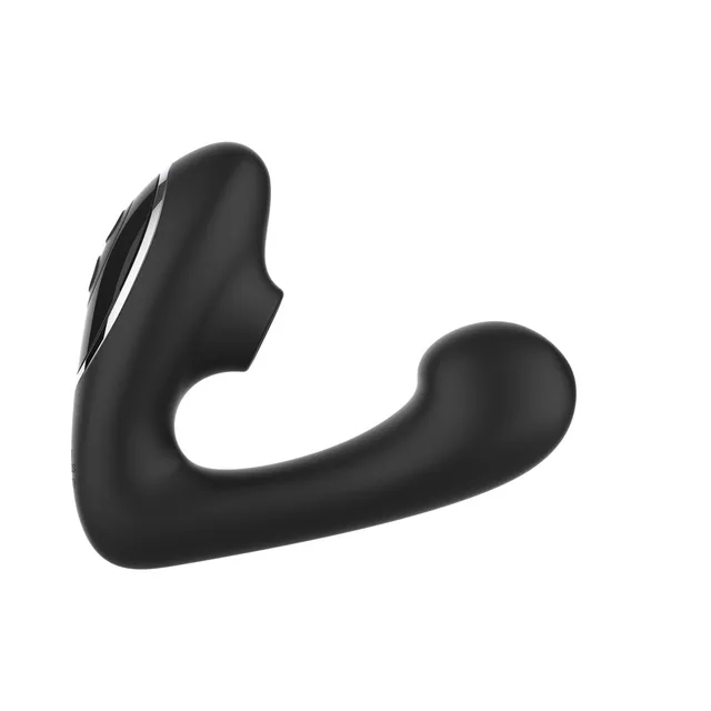 Fifty Shades Greedy Girl Duet black curved dual-ended massager