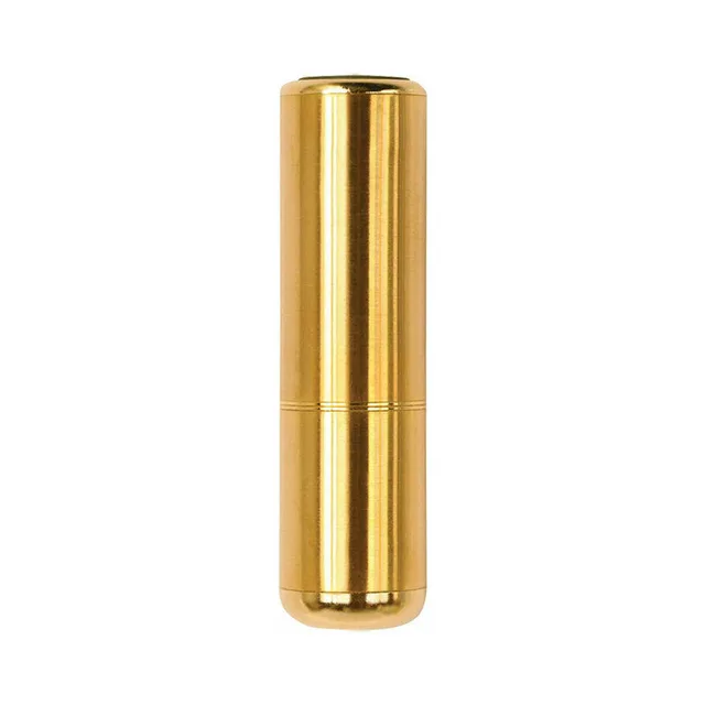 upright gold Crave Bullet Luxe vibrator with polished cylindrical body