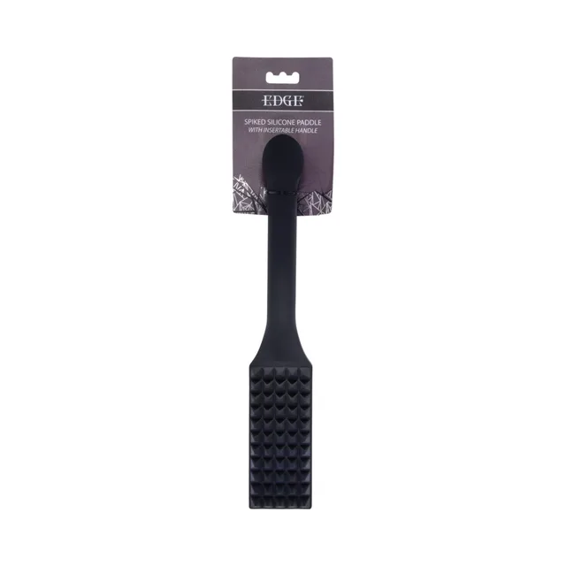 Front hanging view of Sportsheets Edge Spiked Silicone Paddle