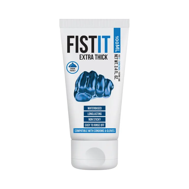 White 100 ml Fist It Extra Thick gel tube with blue label