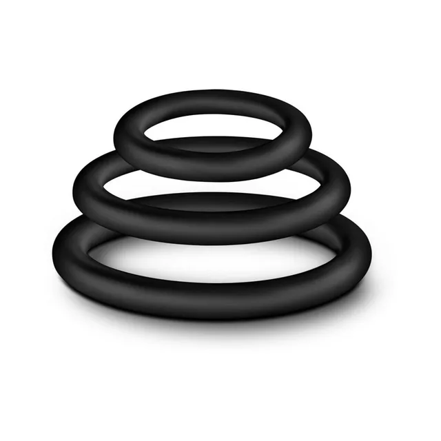 Black Performance VS4 ring set three rounded rings stacked