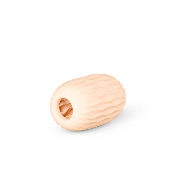 Ivory Pocket Pals Lexi with flowing exterior ridges