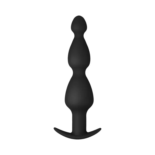 Front view of graduated black F-52 silicone plug