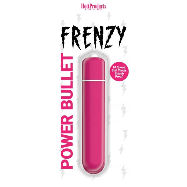 Hott Products Frenzy hot pink 10-speed Power Bullet package