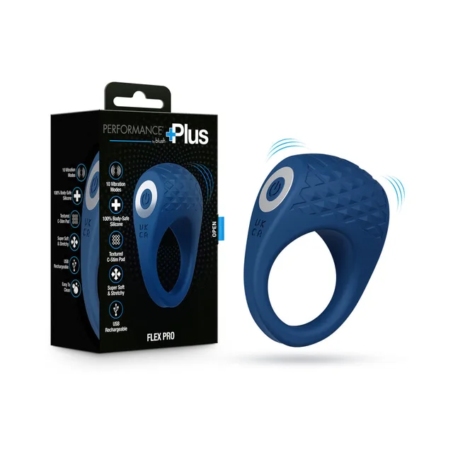 Blue Performance Plus Flex Pro beside black retail box