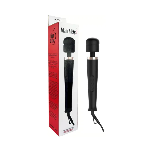 Adam & Eve Magic Massager Ultimate box and black corded wand