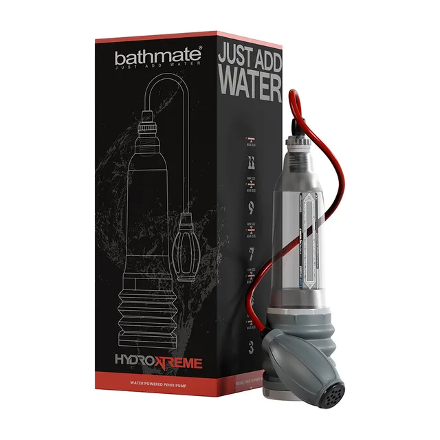 Bathmate HydroXtreme7 clear pump-only unit with retail box
