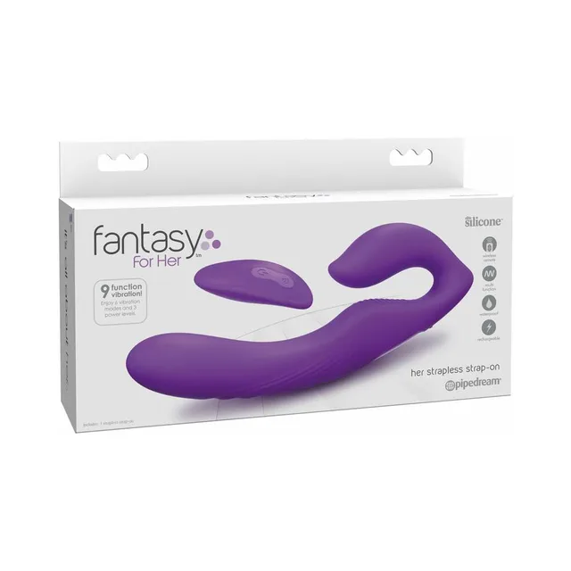 Fantasy for Her purple strapless strap-on retail box