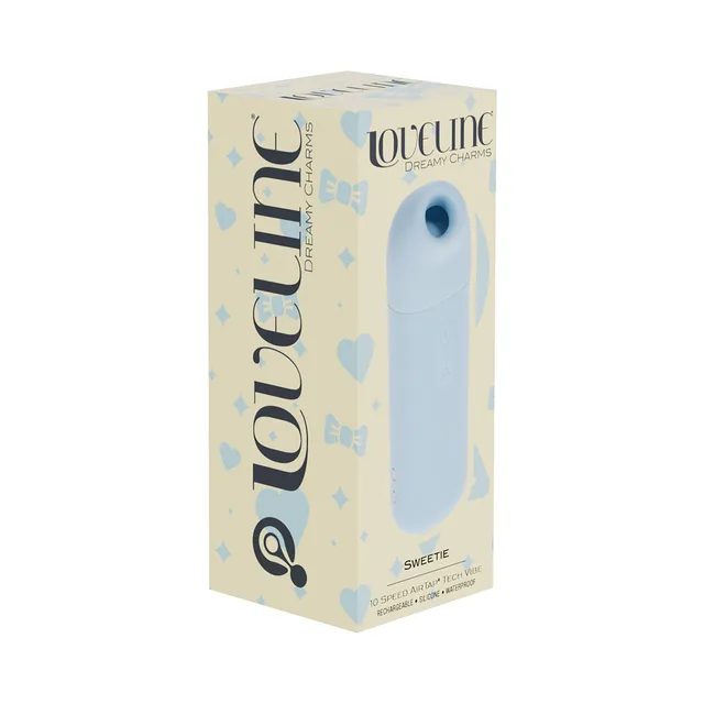 Shots LoveLine Sweetie blue AirTapTech vibrator retail box