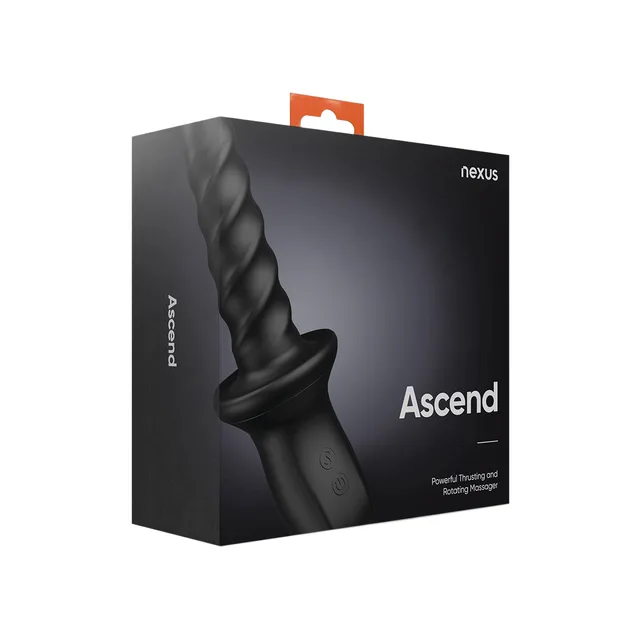 Nexus Ascend black Thrusting Vibrator retail box