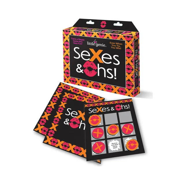 Sexes and Oohs scratch-off game box with matching cards