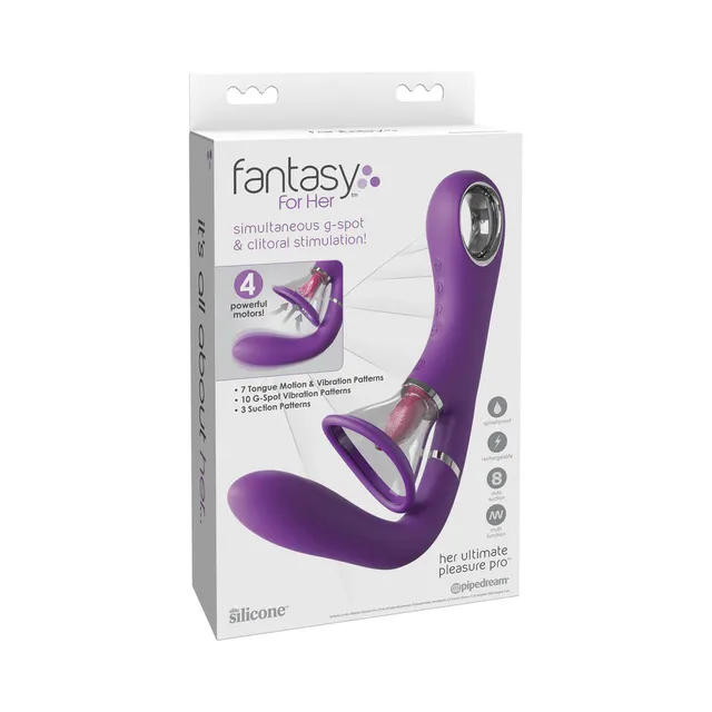 Ultimate Pleasure Pro purple dual stimulator retail box