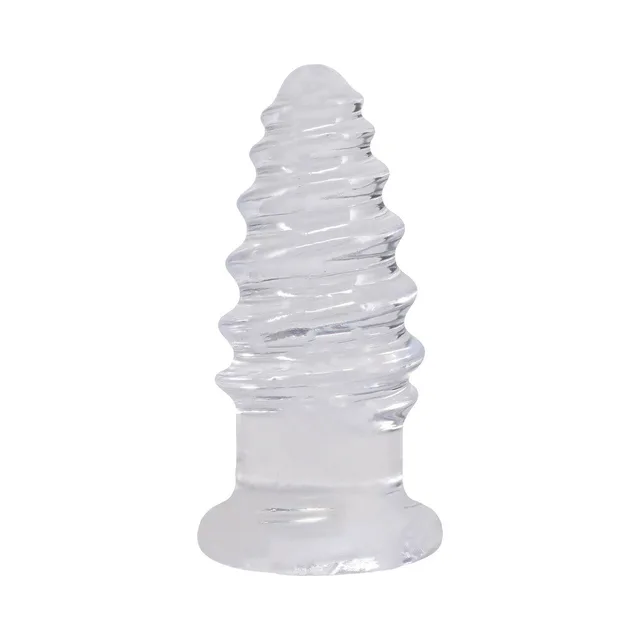 Crystal Jellies Anal Twist 5 in. Clear