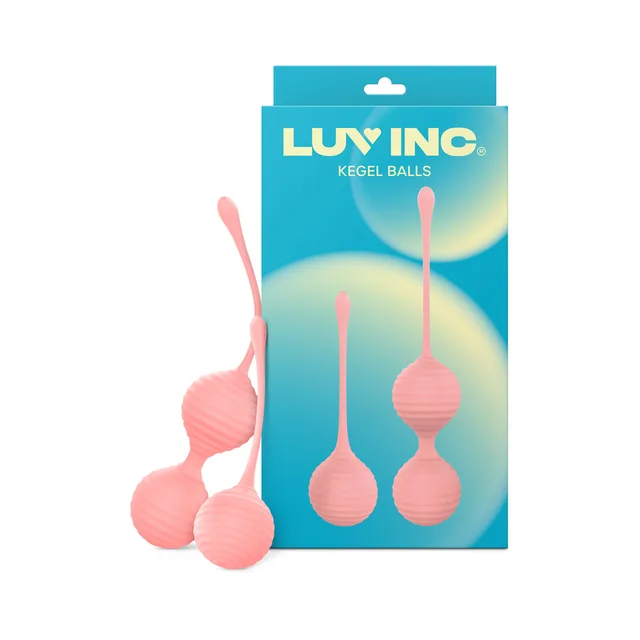 Luv Inc KG88 light pink two-piece kegel ball package front
