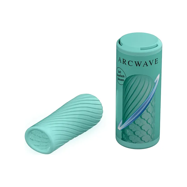 Mint Arcwave Ghost sleeve beside cylindrical case