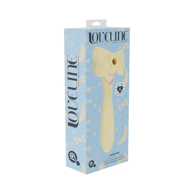 Shots LoveLine Darling yellow vibrator in blue windowed box