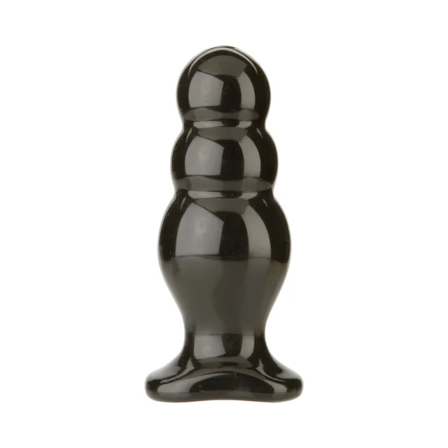 black TitanMen triple-bubble plug with rounded top and flared base