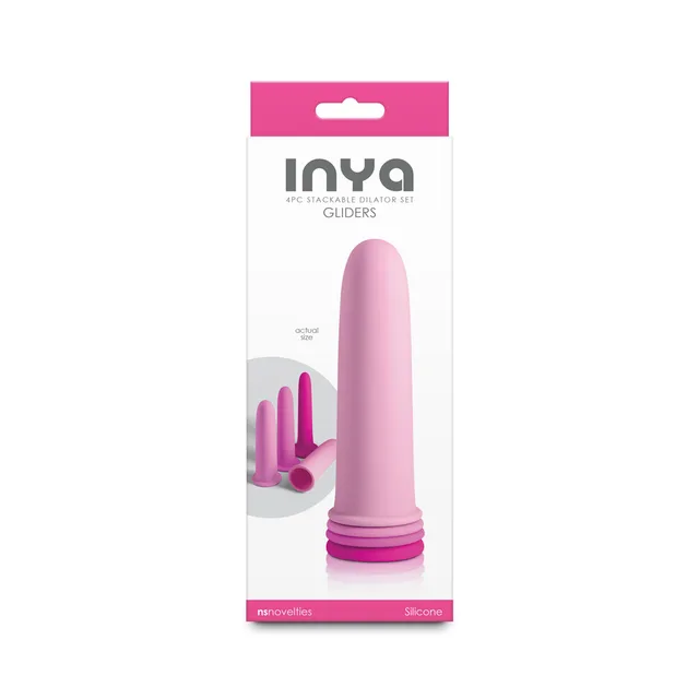 INYA Gliders pink four-piece dilator set in white box