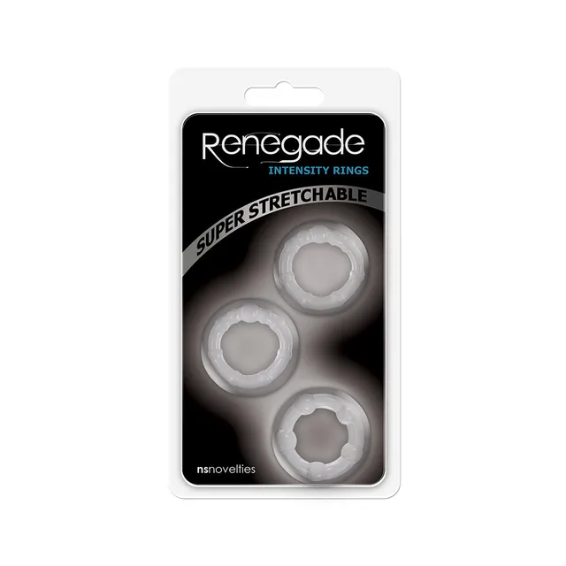 Renegade Intensity Rings white windowed pack with three clear rings