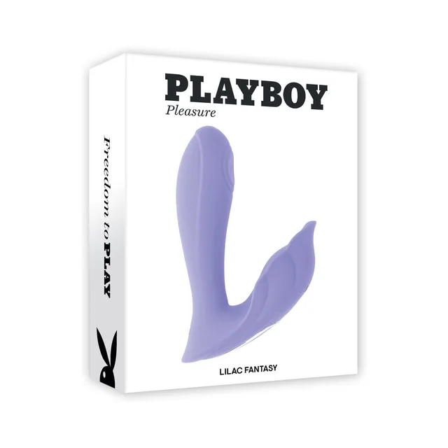 Playboy Lilac Fantasy purple dual vibrator in white box