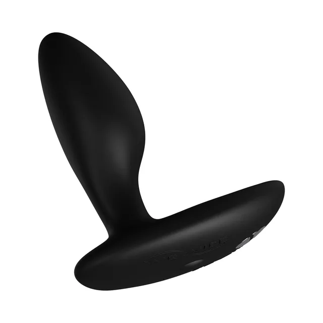 Low side angle of Satin Black Ditto+ plug and curved base