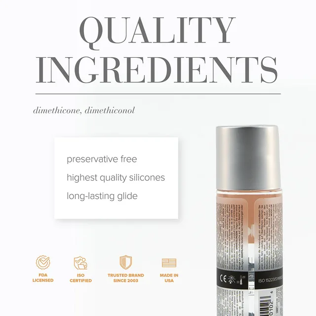 System JO Premium Anal bottle beside two-ingredient graphic