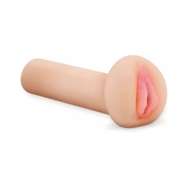 Side view of cylindrical PDX Virgin Snatch with molded pink entry