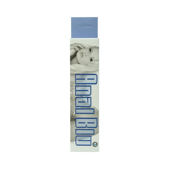 Slim white-and-blue Anal Blu 1.5-ounce retail carton