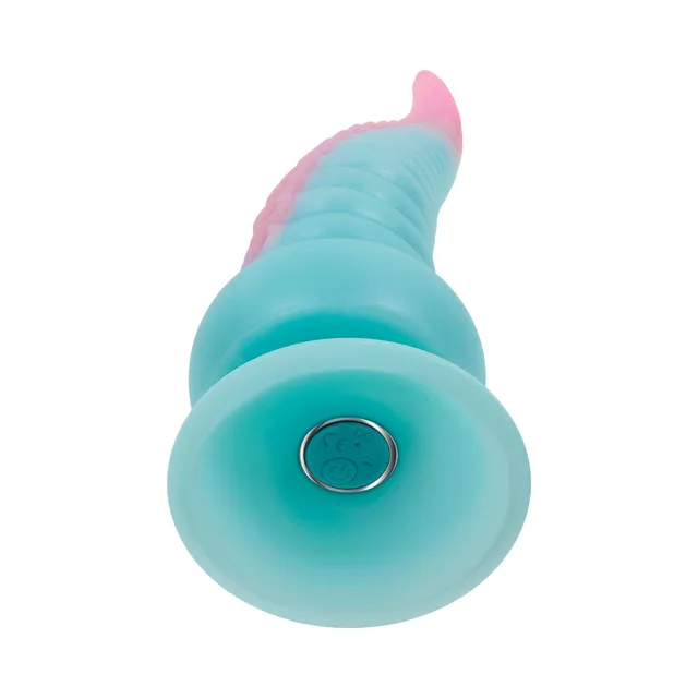 base angle of aqua tentacle vibrator showing round control in suction cup