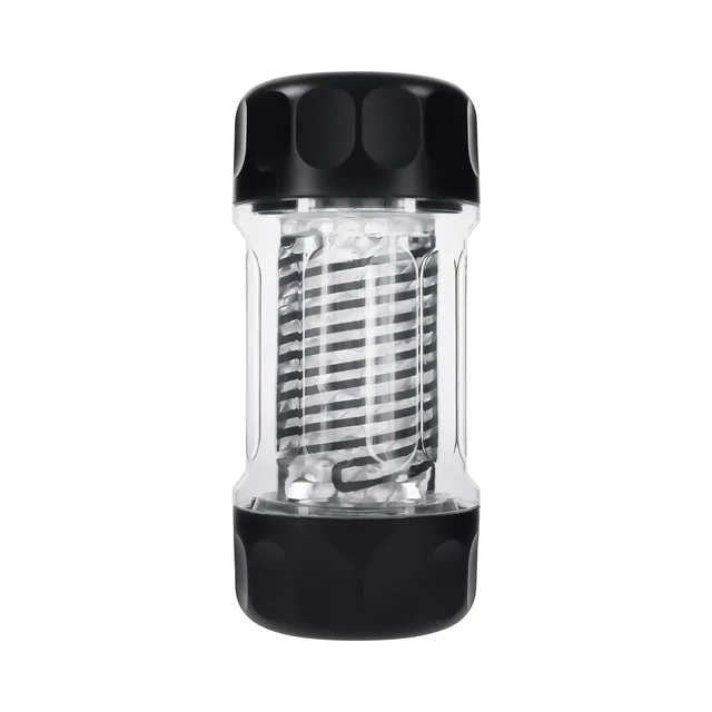 Front view of tall clear Spring Fling Large cylinder