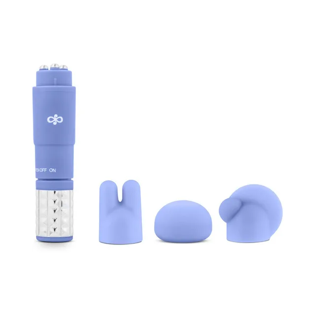 Rose Revitalize Massage Kit mini vibrator with three attachment shapes