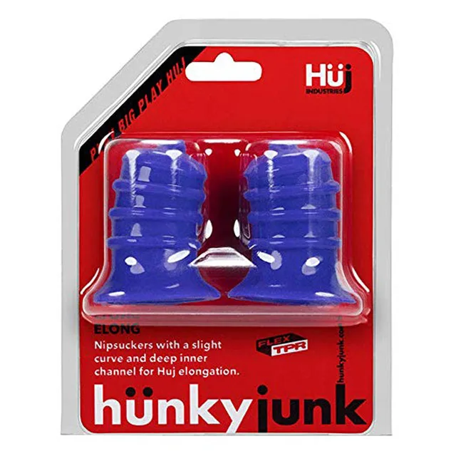 Oxballs Hunkyjunk ELONG ribbed nipsucker pair in clear package