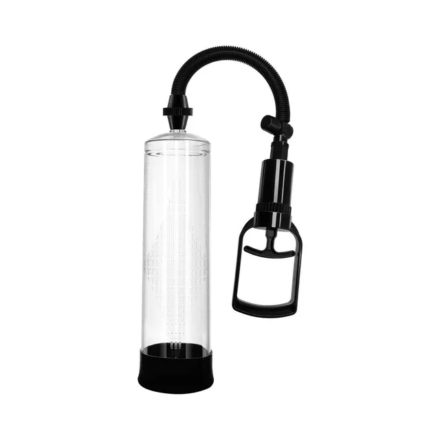 Adam & Eve Starter clear cylinder pump full cylinder with hose and squeeze handle